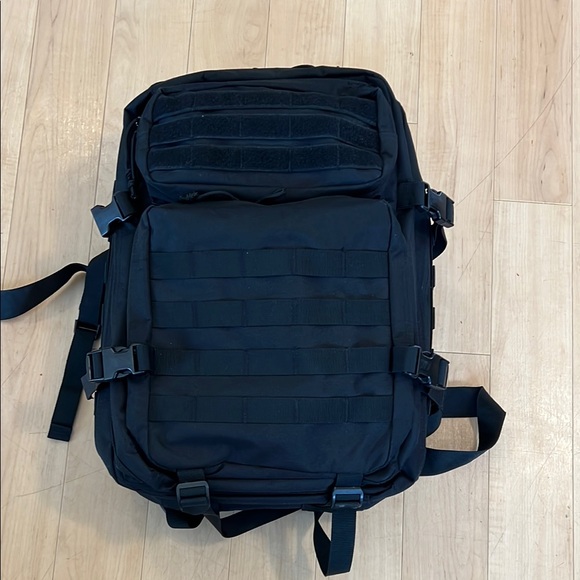 Other - Black Tactical Cargo Backpack with Adjustable Straps